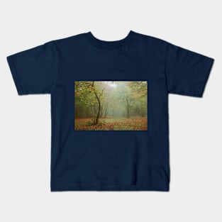 Oregon Fall Fog Kids T-Shirt